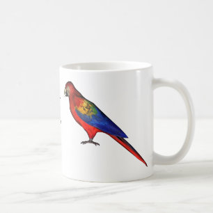 Taza De Café loros rojos