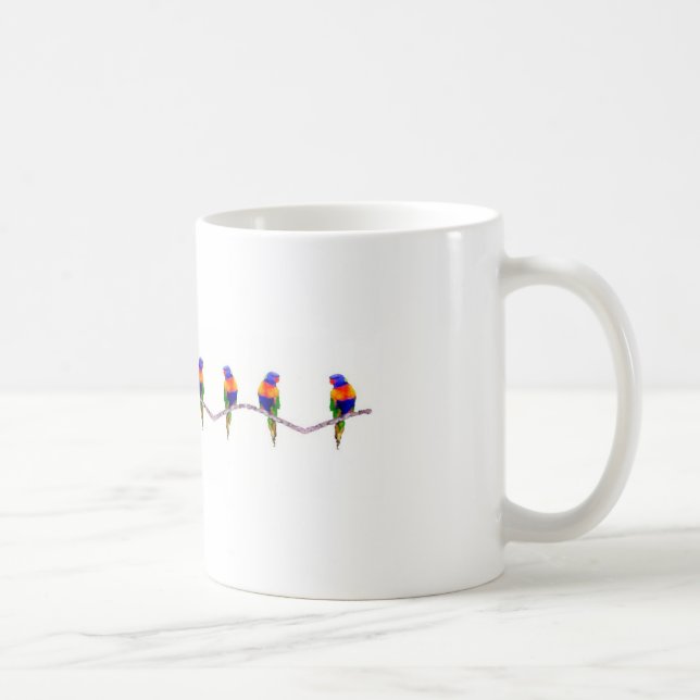 Taza De Café Lorra Lorra Lorikeets (Derecha)
