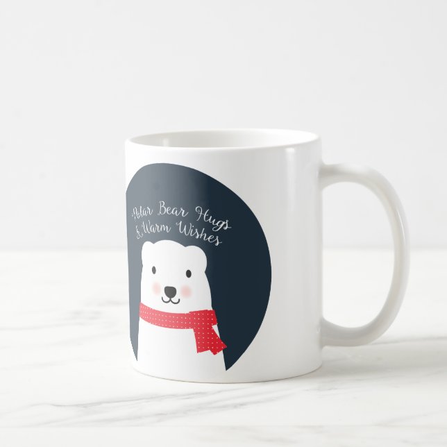 Taza De Café Los abrazos del oso polar y calientan deseos (Derecha)