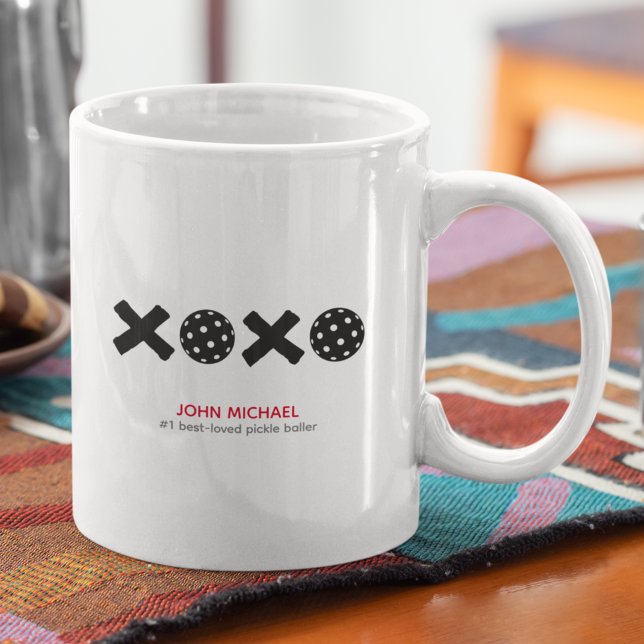 Taza De Café Los abrazos y besos de las pelotas de moda de XOXO (Subido por el creador)