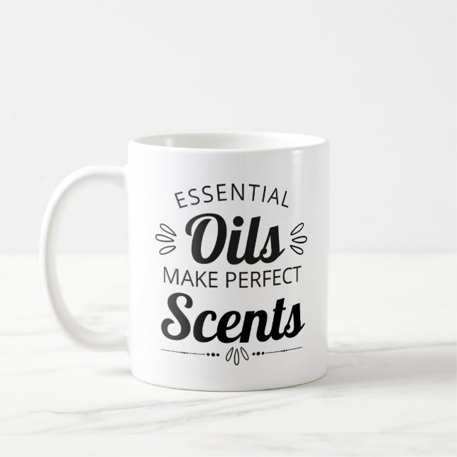 Taza De Café Los aceites esenciales hacen los olores perfectos (Izquierda)