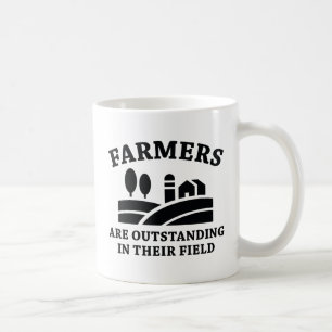 Taza De Café Los Agricultores Están Sobresalientes En Su Campo