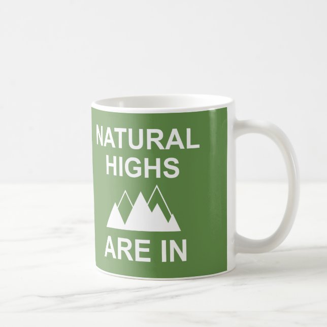 Taza De Café Los alturas naturales están adentro (Derecha)