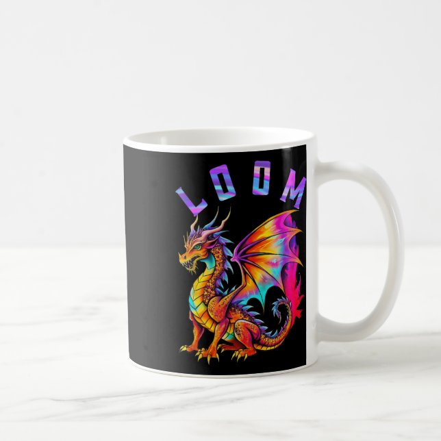 Taza De Café Los Amantes De Dragon Loom Funny Para Los Hombres  (Derecha)