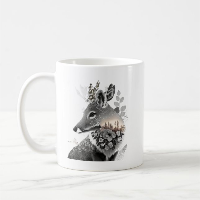 Taza De Café Los amantes de la vida salvaje Deer Mug (Izquierda)