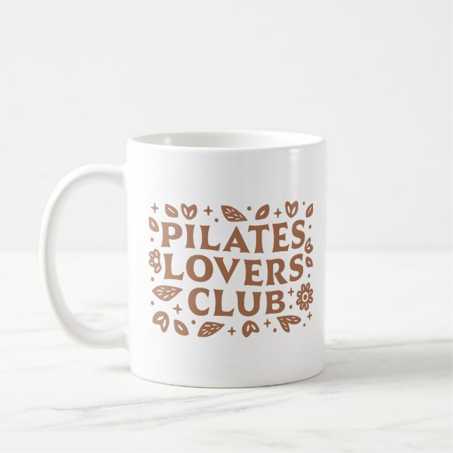 Taza De Café Los amantes de las citas estéticas del Pilates (Izquierda)