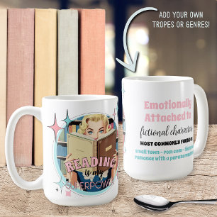 Taza De Café Los amantes de los libros retro graciosos citan la