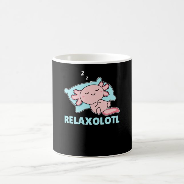Taza De Café Los amantes de Relaxolotl Axolotl, los animales bo (Centro)