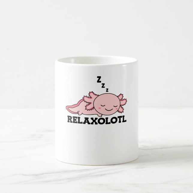 Taza De Café Los amantes de Relaxolotl Axolotl, los animales bo (Centro)