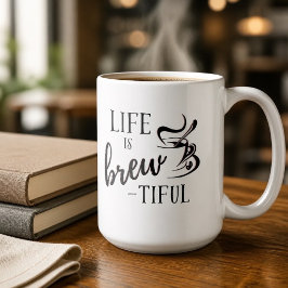 Taza De Café Los amantes del café la vida es Brew-tiful