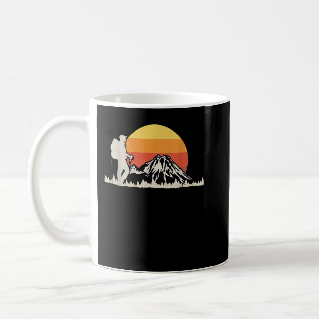 Taza De Café Los amantes del senderismo de montaña podrán pract (Izquierda)
