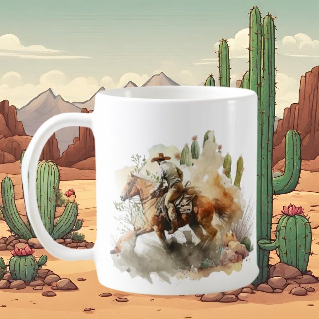 Taza De Café los amantes del vaquero geniales añaden monograma (Subido por el creador)