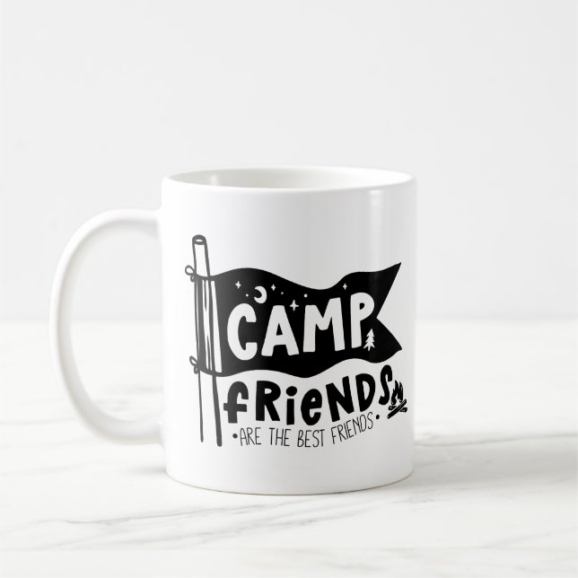 Taza De Café Los Amigos Del Campamento Son Los Mejores Amigos (Izquierda)