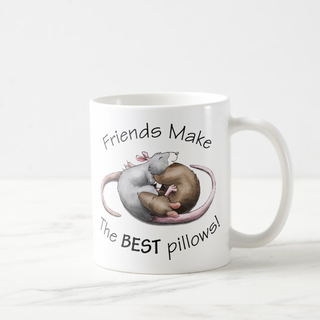 Taza De Café ¡Los amigos hacen las MEJORES almohadas! (Derecha)