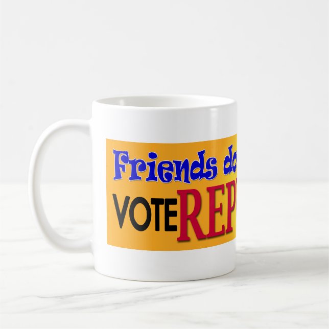 Taza De Café Los amigos no dejan a amigos (Izquierda)