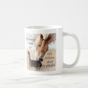 Taza De Café Los amigos vienen en todos los tamaños y colores