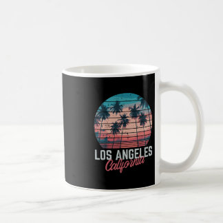 Taza De Café Los Ángeles California Árboles Retro Vacaciones de