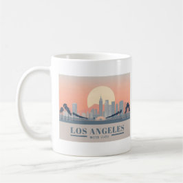 Taza De Café Los Angeles California Skyline Pastel Travel