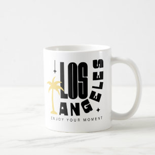 Taza De Café Los Ángeles - Disfruta tu momento, retro