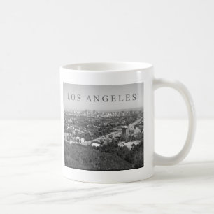 Taza De Café Los Ángeles en blanco y negro