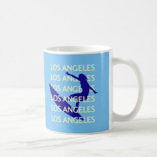 Taza De Café Los Angeles Travel Art, California, Travel, Blue
