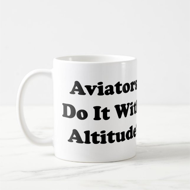 Taza De Café Los aviadores lo hacen con altitud (Izquierda)