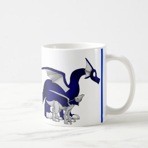 Taza De Café Los azules marinos/los dragones de plata de la