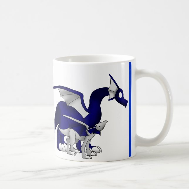 Taza De Café Los azules marinos/los dragones de plata de la (Derecha)
