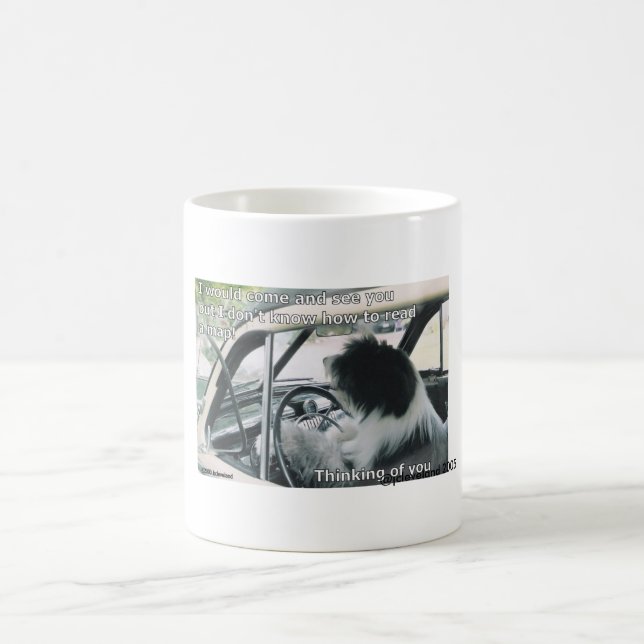Taza De Café Los barbudos no pueden leer mapas (Centro)