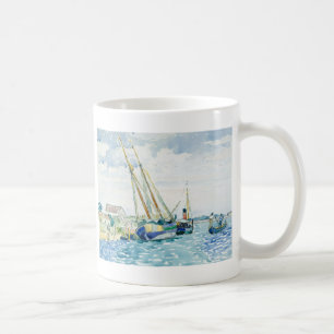Taza De Café Los barcos marinos de la escena acercan a Venecia