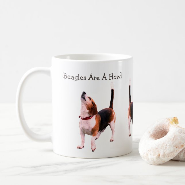 Taza De Café Los Beagles Son Un Amo Perro. (Con donut)