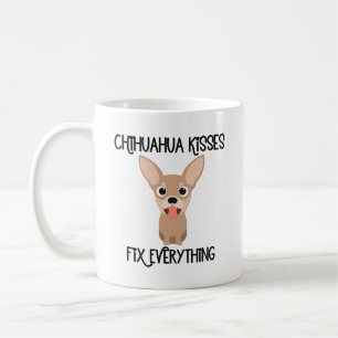 Taza De Café Los besos de Chihuahua arreglan todo