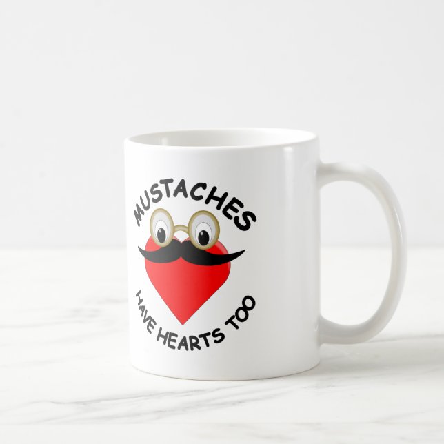 Taza De Café Los bigotes también tienen corazón (Derecha)