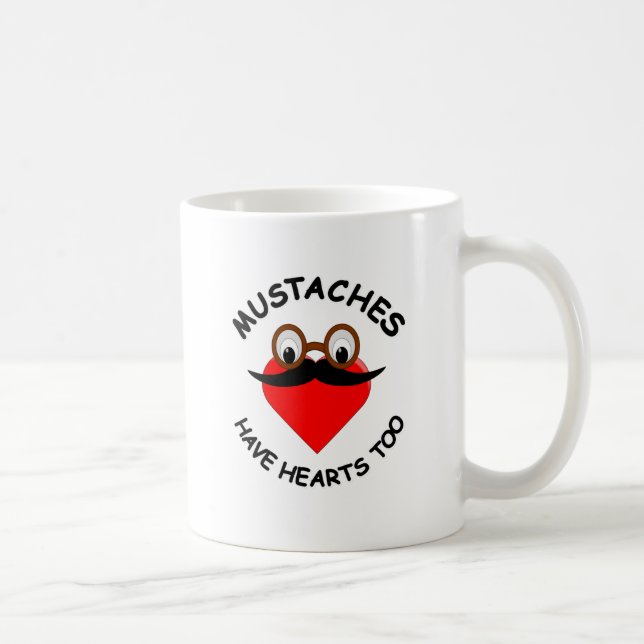 Taza De Café Los bigotes también tienen corazón (Derecha)
