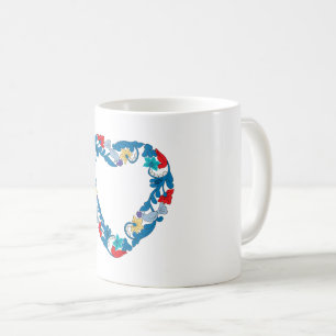 Taza De Café Los Bodas originales adoran a los pájaros en el co