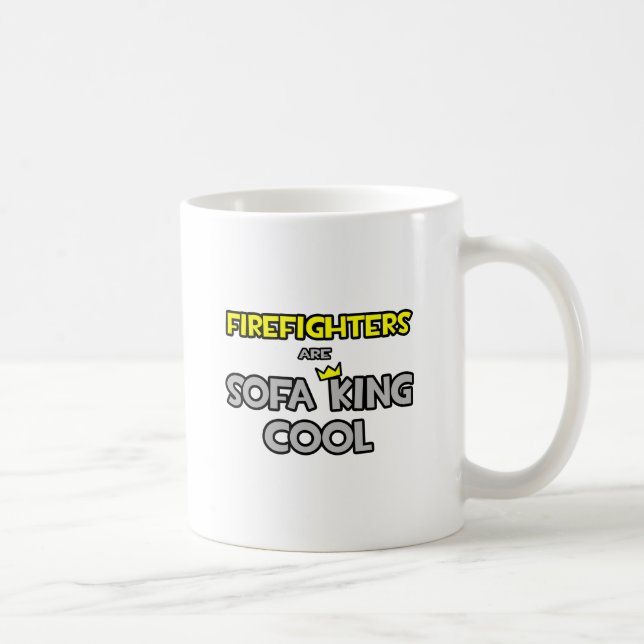 Taza De Café Los bomberos son Guay Sofa King (Derecha)