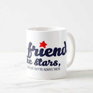 Taza De Café Los buenos amigos son como las estrellas