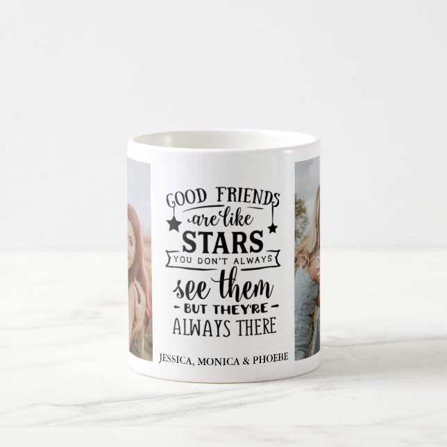 Taza De Café "Los buenos amigos son como las estrellas" (Centro)