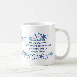 Taza De Café Los buenos amigos son como las estrellas de divers