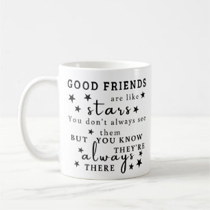 Taza De Café Los Buenos Amigos Son Como Las Estrellas: La Amist