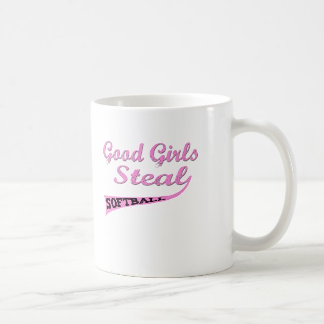 Taza De Café Los buenos chicas roban (urbanos rosados) (Derecha)