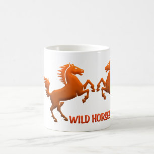 Taza De Café Los caballos salvajes asaltan - elija el estilo y