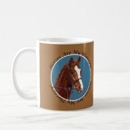 Taza De Café Los caballos son mi terapia
