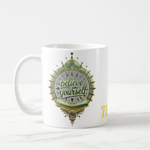 Taza De Café Los caminos dorados creen en ti mismo.