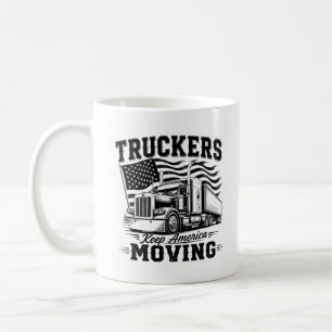 Taza De Café Los camioneros mantienen América en movimiento