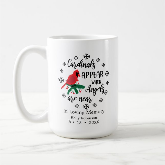 Taza De Café Los cardenales aparecen cuando los ángeles están c (Izquierda)