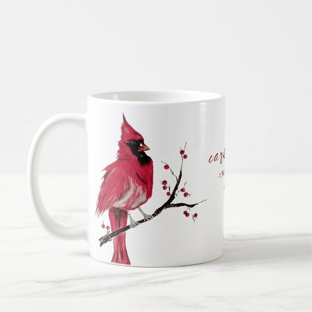 Taza De Café Los Cardenales Aparecen Cuando Los Ángeles Están C (Izquierda)