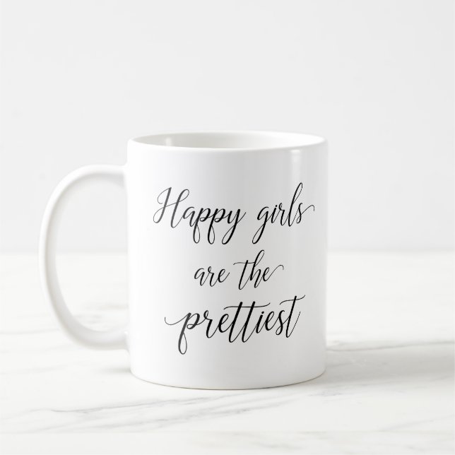 Taza De Café Los chicas felices son los más hermosos (Izquierda)