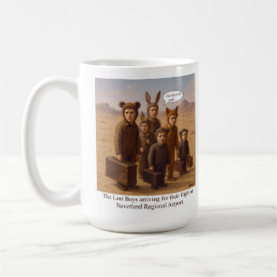 Taza De Café Los chicos perdidos llegan para su vuelo