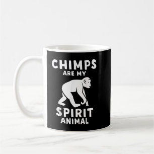 Taza De Café Los Chimpancés Son Mi Espíritu Animal Gracioso Chi